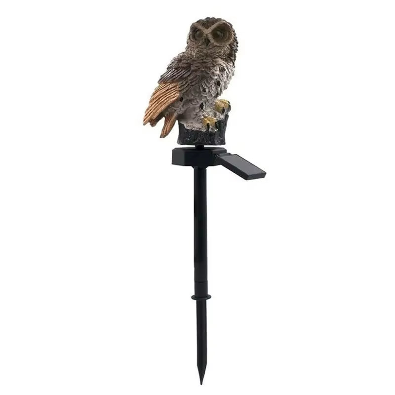 Solar Owl Ground Light LED Outdoor Courtyard Lamp Garden Light Waterproof Stake Light Pathway Decor Solar Patio Ground Lantern