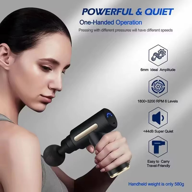 MASSAGEPLUS - Massager Gun Muscle Relaxation Electric Vibration Massage Gun
