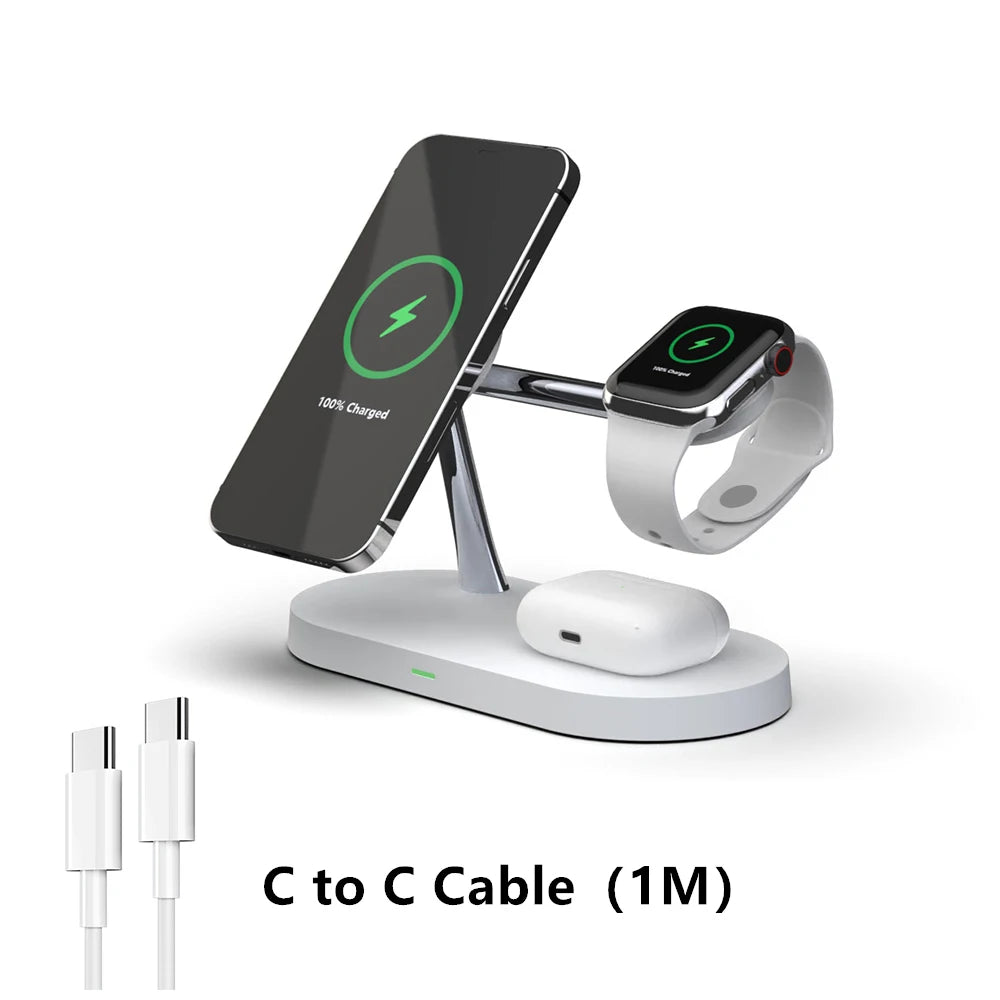 3 in 1 Wireless Charger Stand for Iphone , Watch & Air Pods