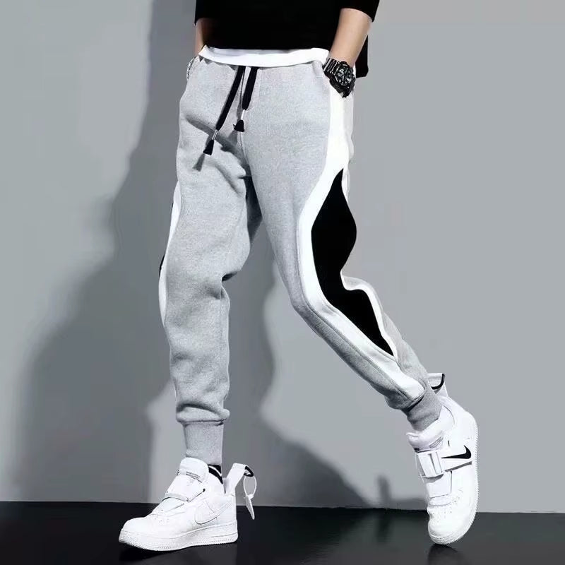 CHILLSTRIDE- Casual Joggers Mens Patchwork Sports Elastic Breathable Trousers