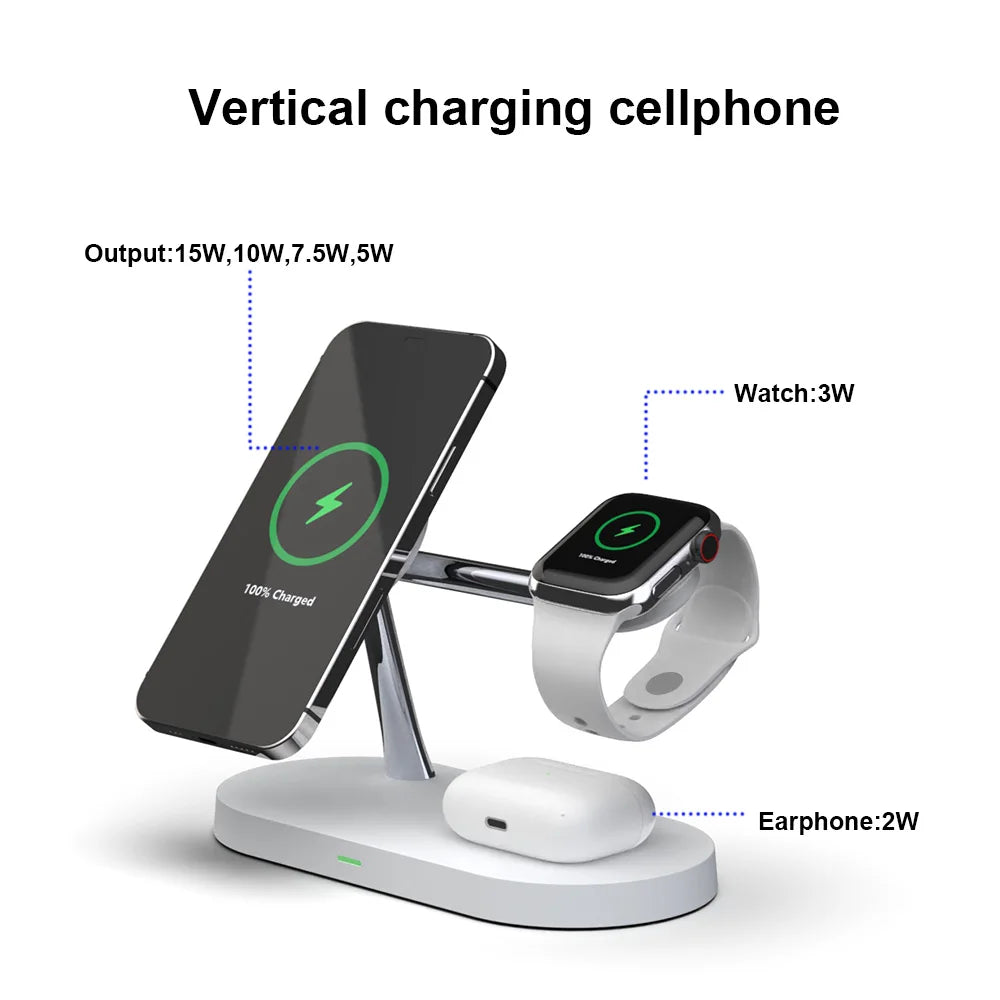 3 in 1 Wireless Charger Stand for Iphone , Watch & Air Pods
