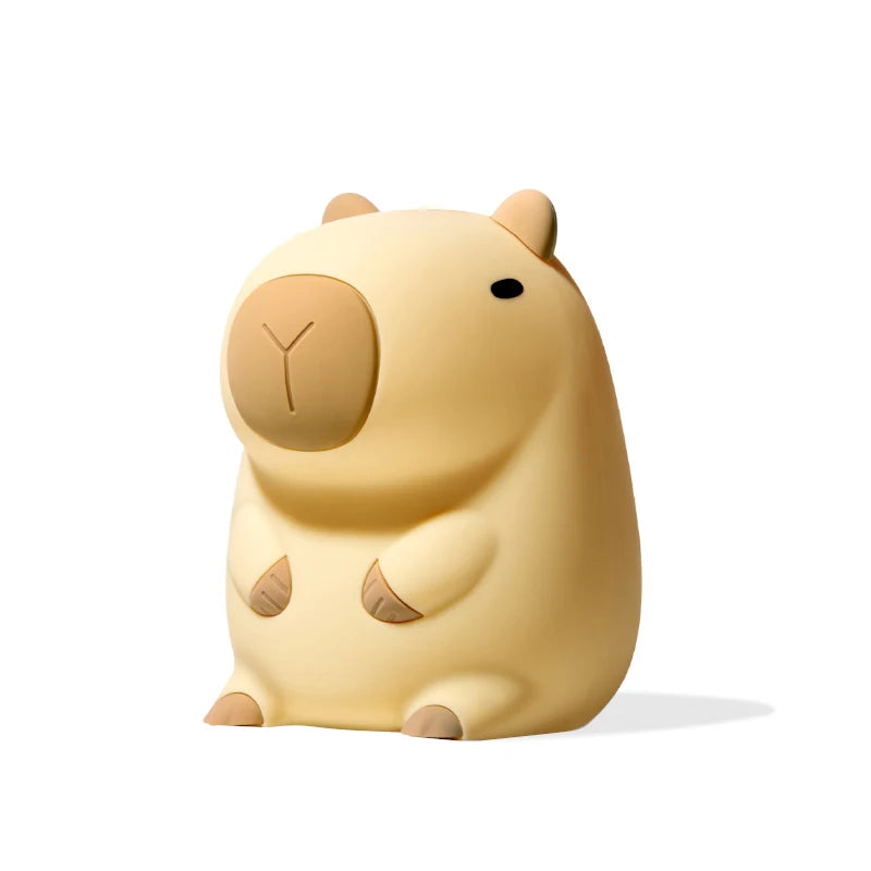 Cute Capybara Silicone Lamp Animal Gift USB Rechargeable Touch Bedside Sleeping Light Decorative Nightlight for Children'S Room