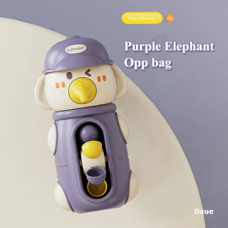 CJBO® New Cute Duck/Elephant Baby Shower Bath Toys Children Water Play Spinner with Suction Cup Waterwheel Games for Kid Bathroom