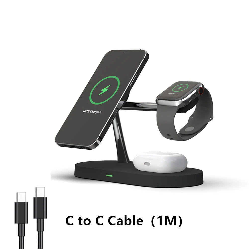 3 in 1 Wireless Charger Stand for Iphone , Watch & Air Pods