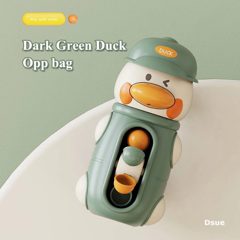 CJBO® New Cute Duck/Elephant Baby Shower Bath Toys Children Water Play Spinner with Suction Cup Waterwheel Games for Kid Bathroom