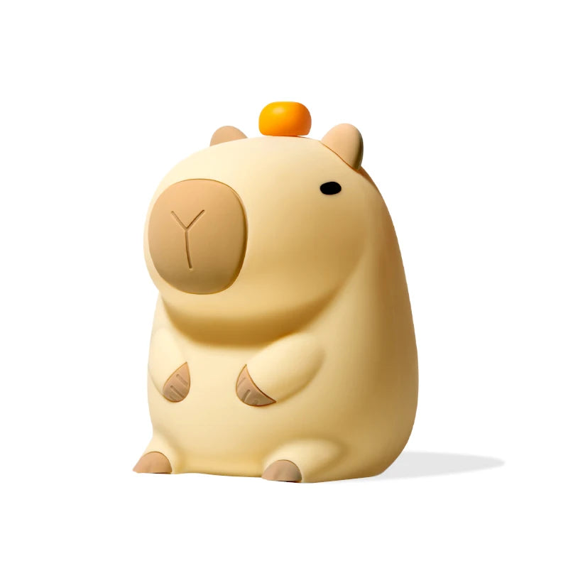 Cute Capybara Silicone Lamp Animal Gift USB Rechargeable Touch Bedside Sleeping Light Decorative Nightlight for Children'S Room