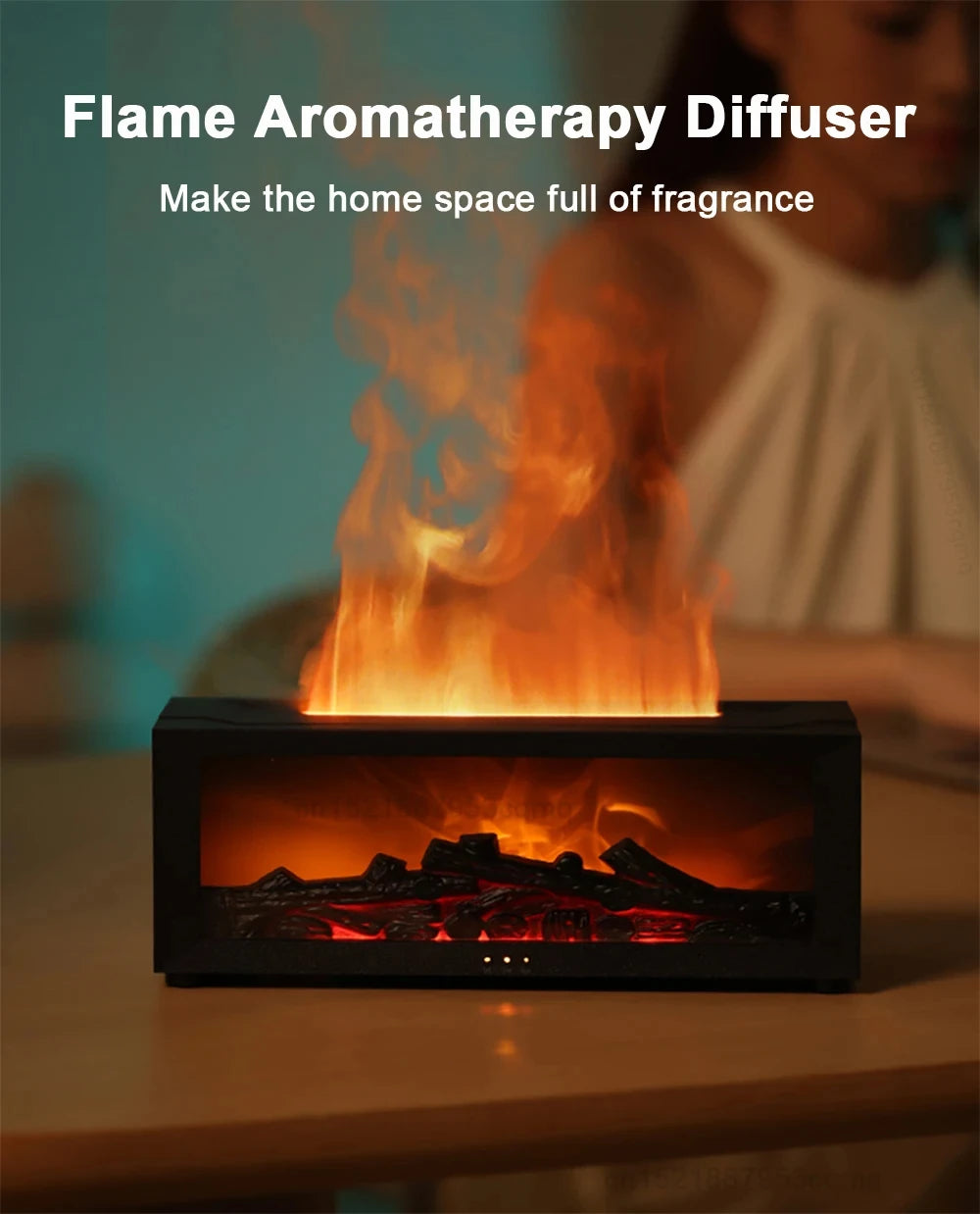Air Humidifier Essential Oil Diffuser Flame Aroma Humidifier Fragrance Diffuser
