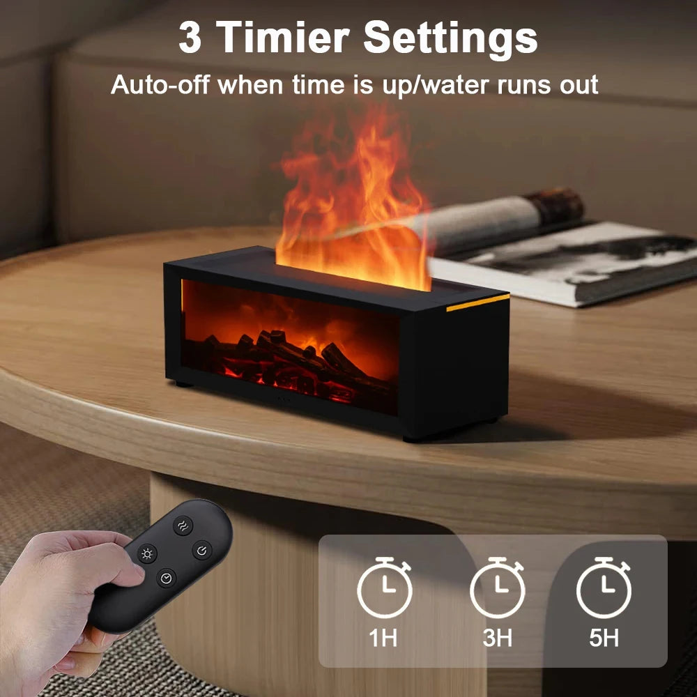 Air Humidifier Essential Oil Diffuser Flame Aroma Humidifier Fragrance Diffuser