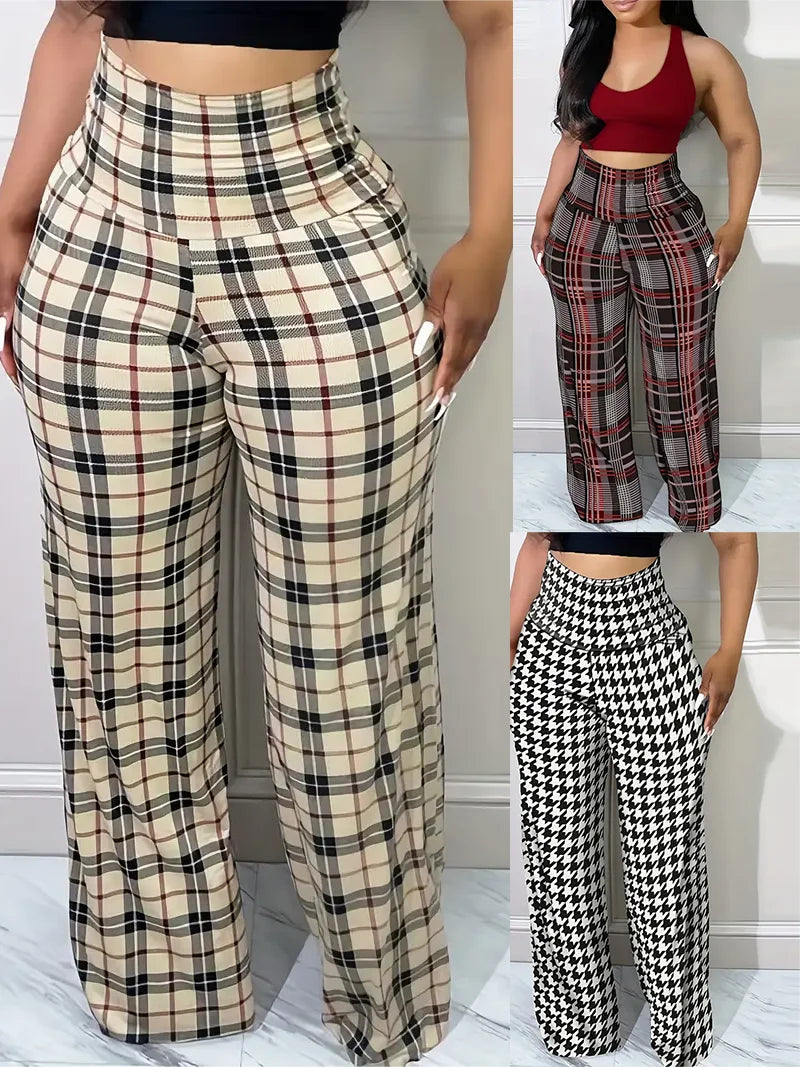 STYLA - Womens Wide Leg Pants High Waist Casual Loose Trousers