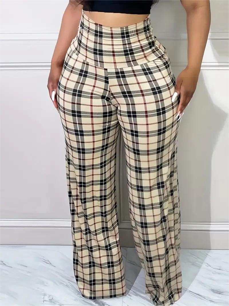 STYLA - Womens Wide Leg Pants High Waist Casual Loose Trousers