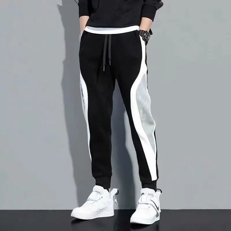 CHILLSTRIDE- Casual Joggers Mens Patchwork Sports Elastic Breathable Trousers