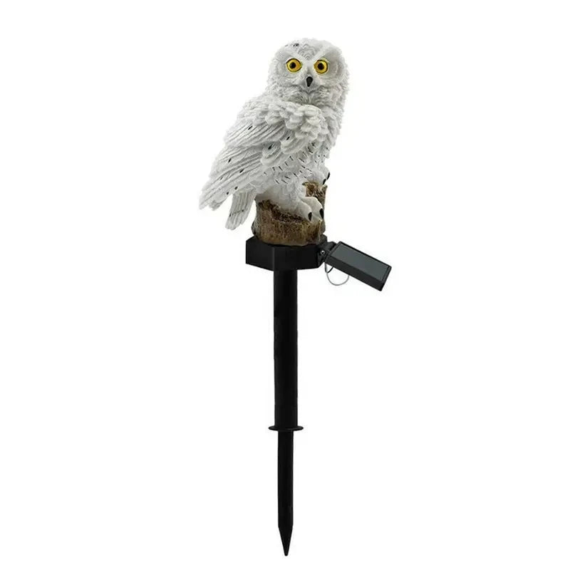 Solar Owl Ground Light LED Outdoor Courtyard Lamp Garden Light Waterproof Stake Light Pathway Decor Solar Patio Ground Lantern