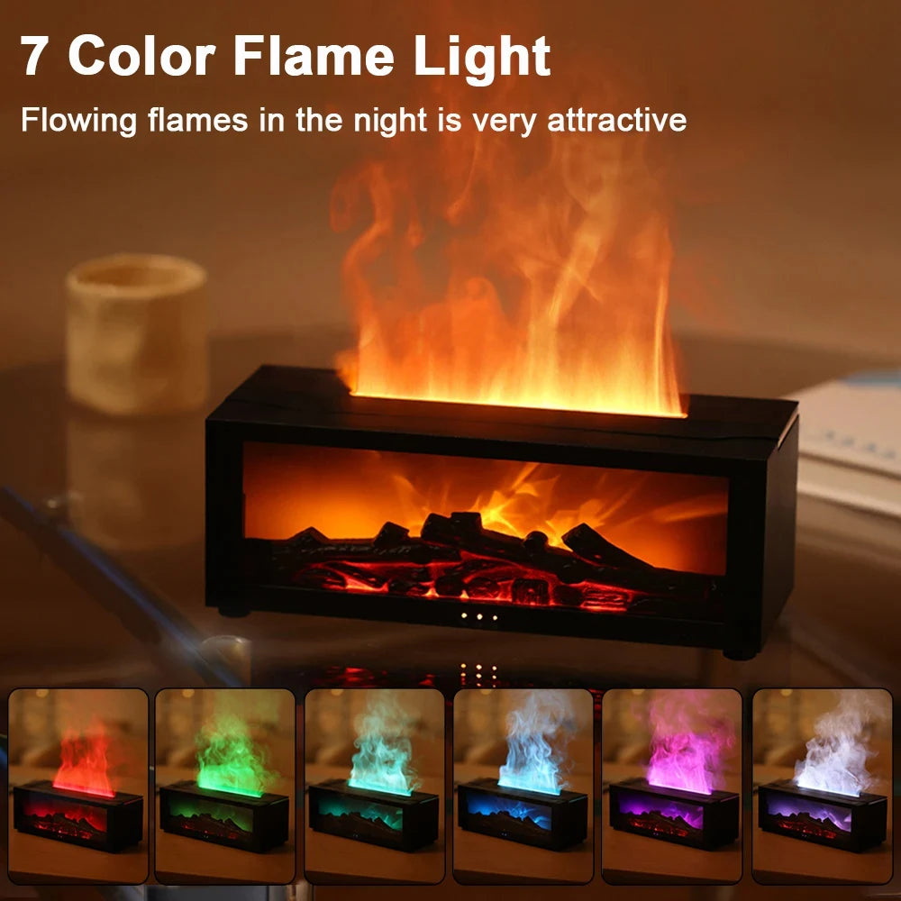 Air Humidifier Essential Oil Diffuser Flame Aroma Humidifier Fragrance Diffuser