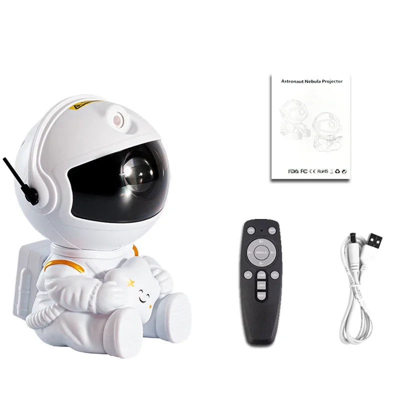 GAZE - Galaxy Light Projector Gift Kids Adults Astronaut Night Light Bedroom Room Star Ceiling Decoration Night Lamp