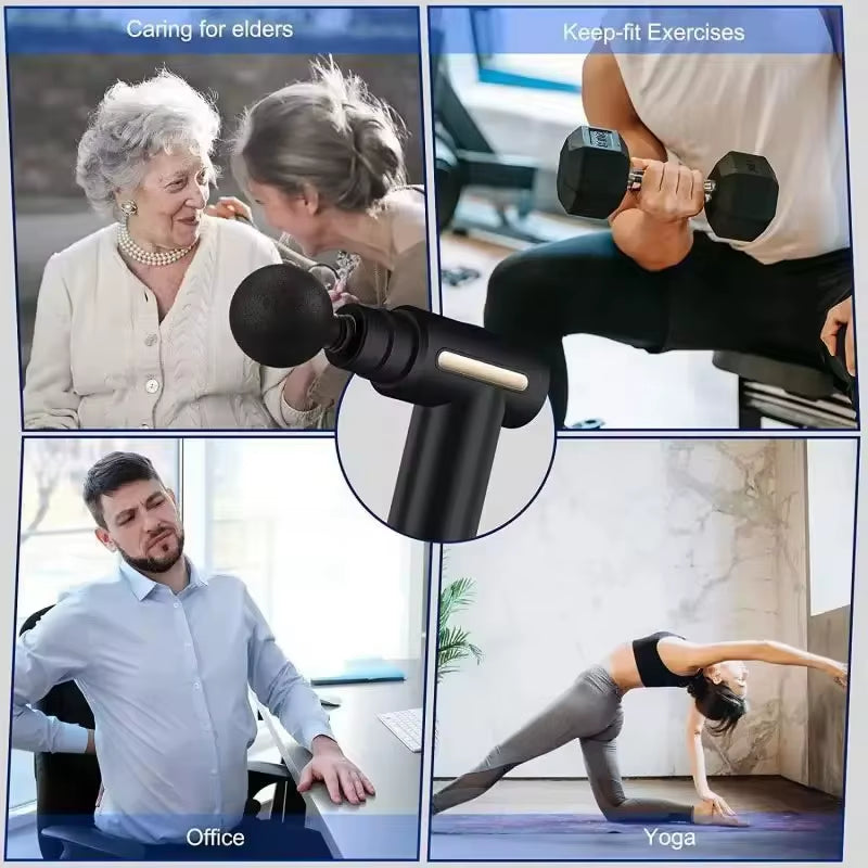 MASSAGEPLUS - Massager Gun Muscle Relaxation Electric Vibration Massage Gun