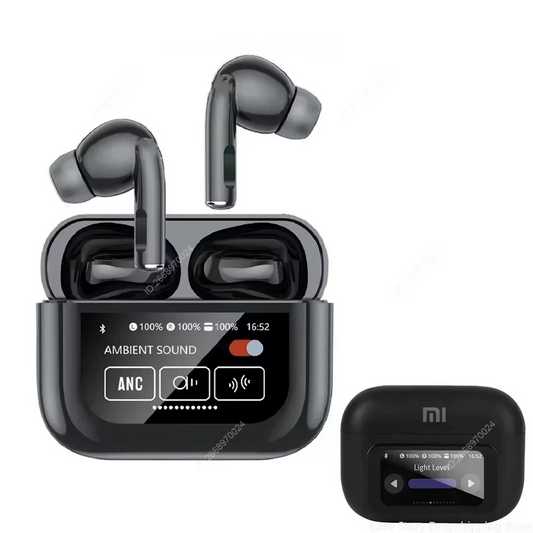 HOMEFUNK Touch Control Earbuds Color Screen Bluetooth Wireless In-Ear Ultra Long Battery Life Advanced Noise Cancellation