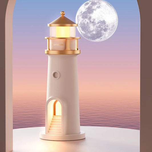 LUMEVIBE™ Moon Projection Lighthouse Night Light Motion Sensor