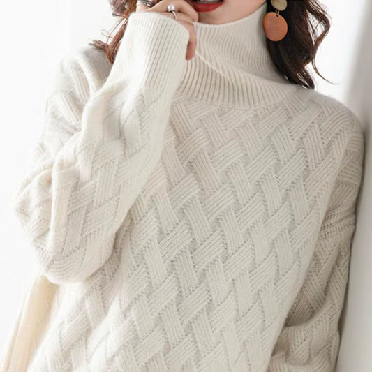 SW56™ Women Loose Sweater Casual Chic Cashmere Oversize Thick Sweater 