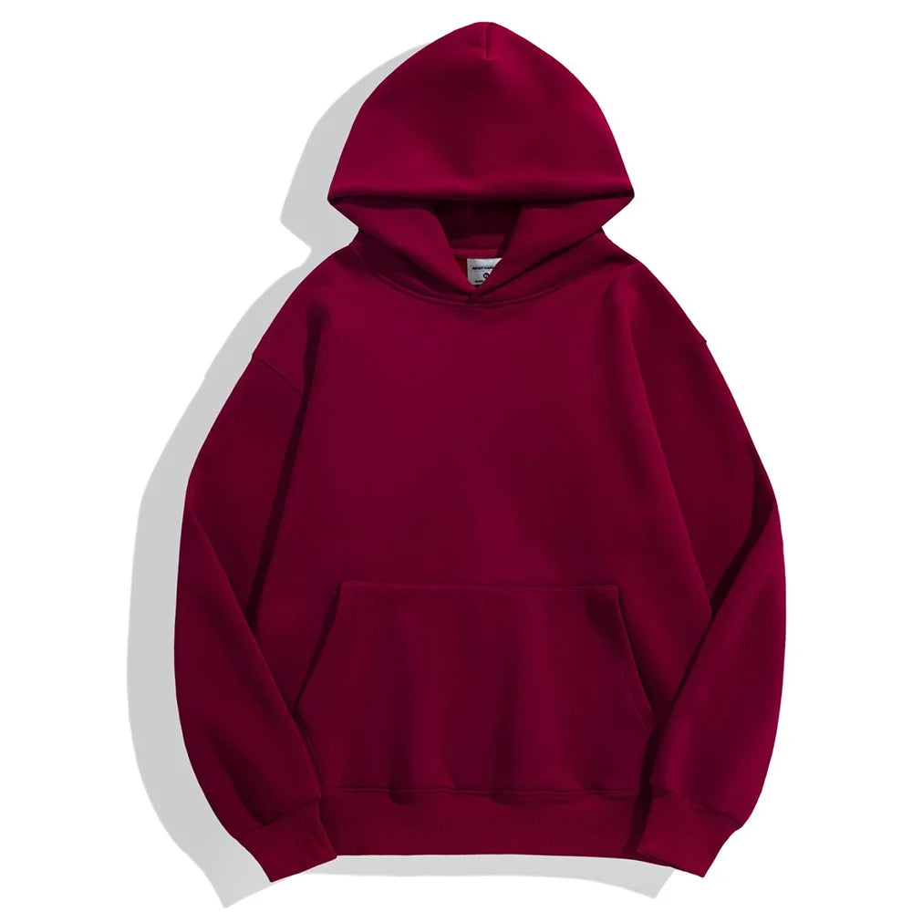 SW56™ Hooded Sweater Men Thickened Tight Polar Fleece Pullover Hoodie 