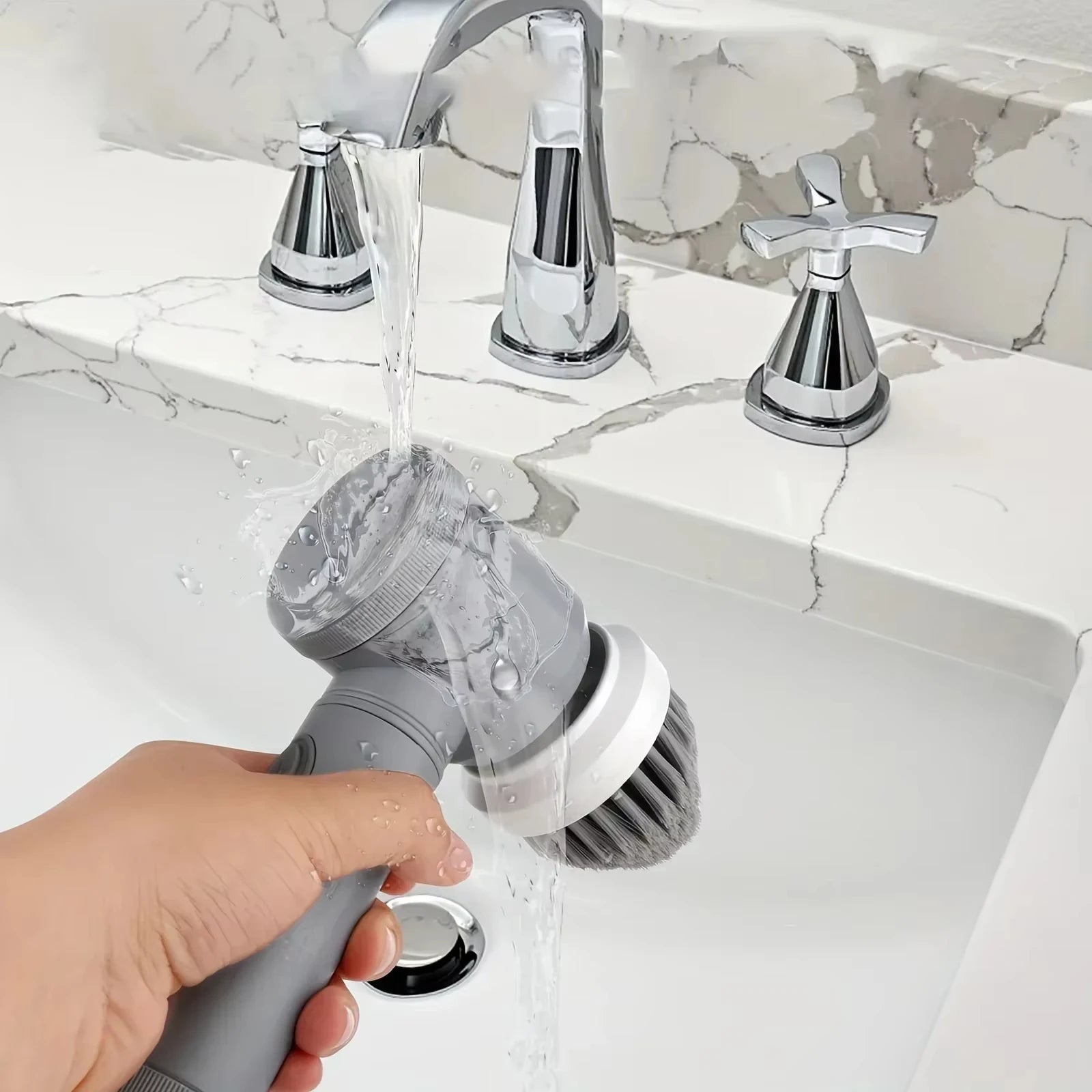 Electric Cleaning Brush Home Appliances Wireless Electric Floor Scrubber Replaceable Brush Head Home Bathroom