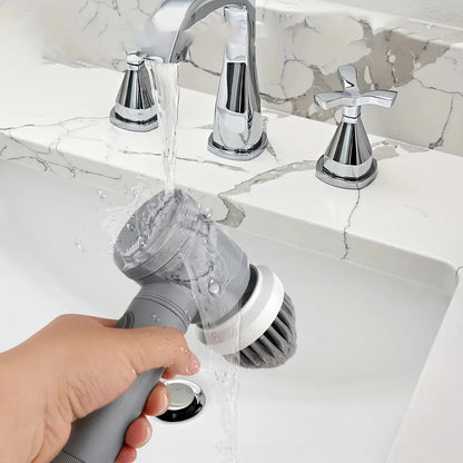 Electric Cleaning Brush Home Appliances Wireless Electric Floor Scrubber Replaceable Brush Head Home Bathroom
