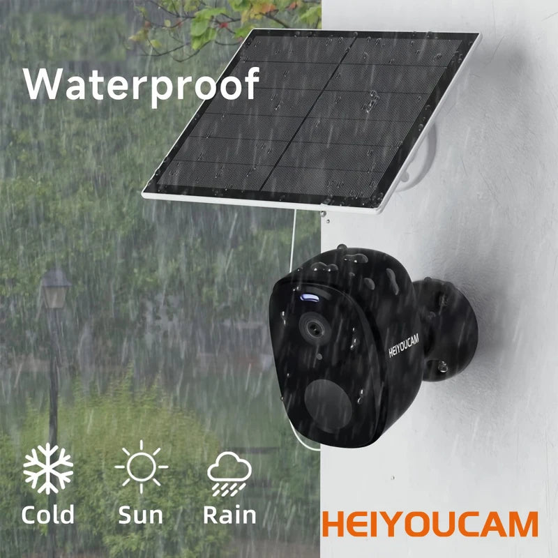 Security Camera Wireless Outdoor, 2K Battery Powered Wifi Camera AI Motion Siren Spotlight