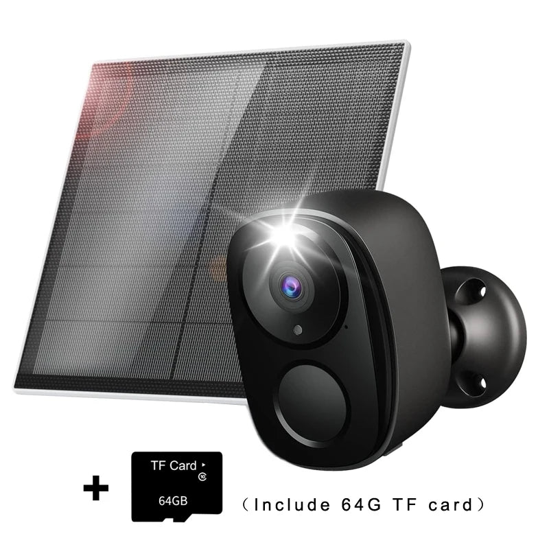 Security Camera Wireless Outdoor, 2K Battery Powered Wifi Camera AI Motion Siren Spotlight