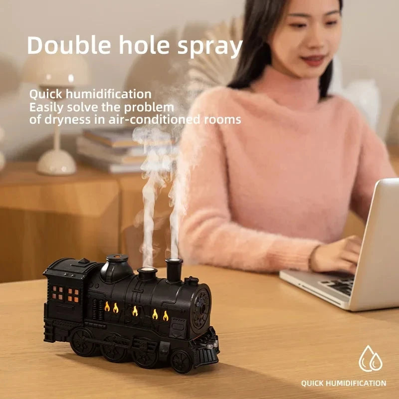 Train Aromatherapy Essential Oil Diffuser Ultrasonic Cool Mist Air Humidifier 
