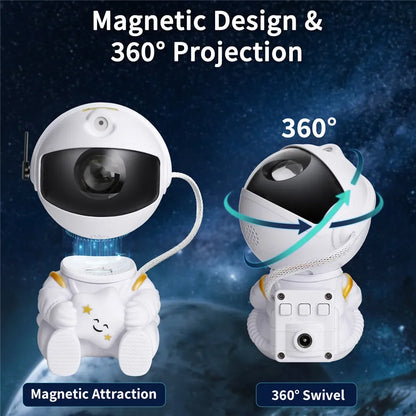GAZE - Galaxy Light Projector Gift Kids Adults Astronaut Night Light Bedroom Room Star Ceiling Decoration Night Lamp